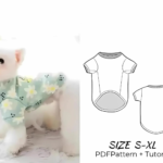 Dog & Cat T-Shirt Sewing Pattern PDF | Sizes S–XL | Easy DIY Pet Clothes | A4, Letter & A0 Printable