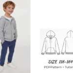 Kids Hoodie & Sweatpants Sewing Pattern PDF | Beginner DIY Tracksuit | Layered PDF for Boys & Girls
