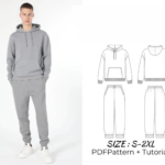 Men’s Hoodie & Jogger Set Sewing Pattern PDF | Oversized Casual Tracksuit Pattern
